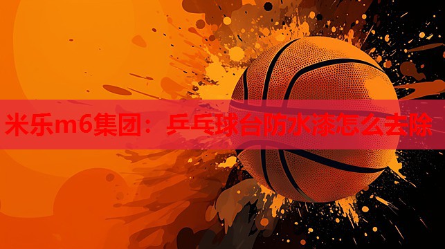 米乐m6集团:乒乓球台防水漆怎么去除